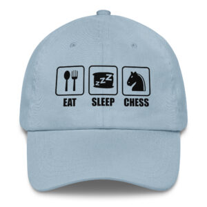 Eat Sleep Chess Hat