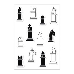 Doodle Chess Sticker Sheet